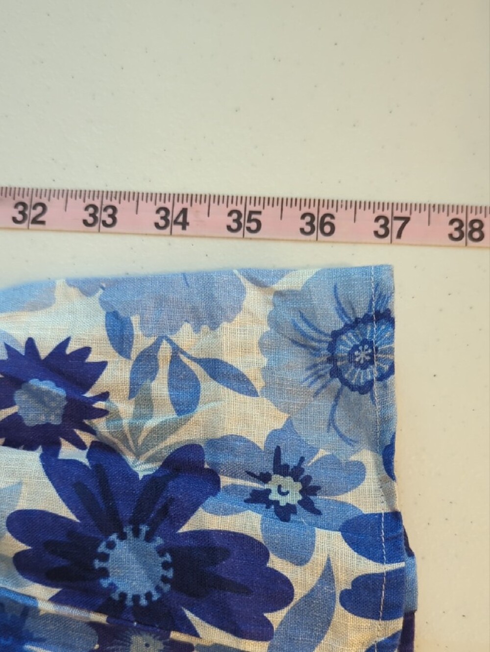 DISSH Linen Midi Skirt Blue Floral size 2 image 8